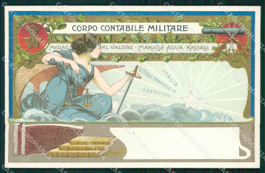 Militari Corpo Contabile Militare cartolina MT9058 – fronte