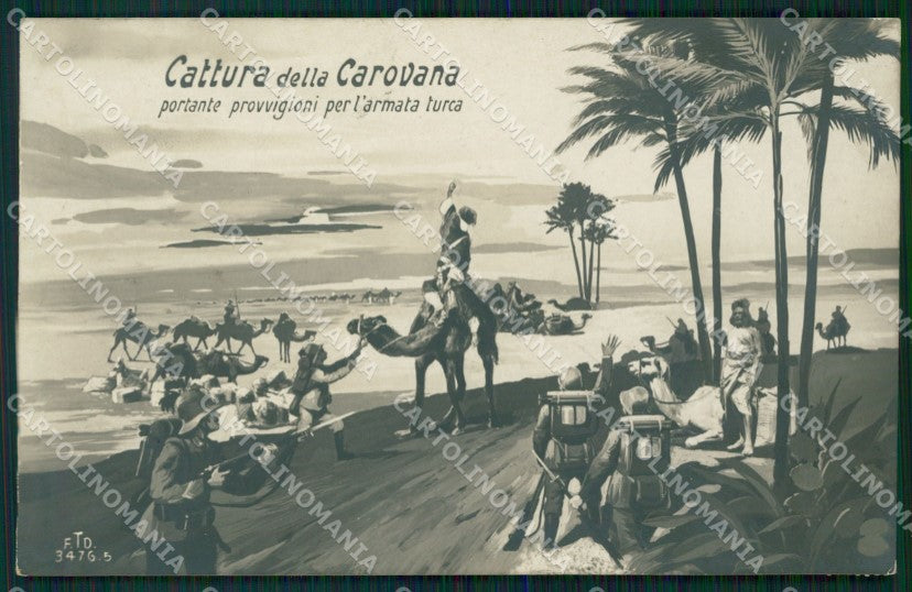 Militari Guerra Italo Turca Libia Foto cartolina MT9100 – fronte