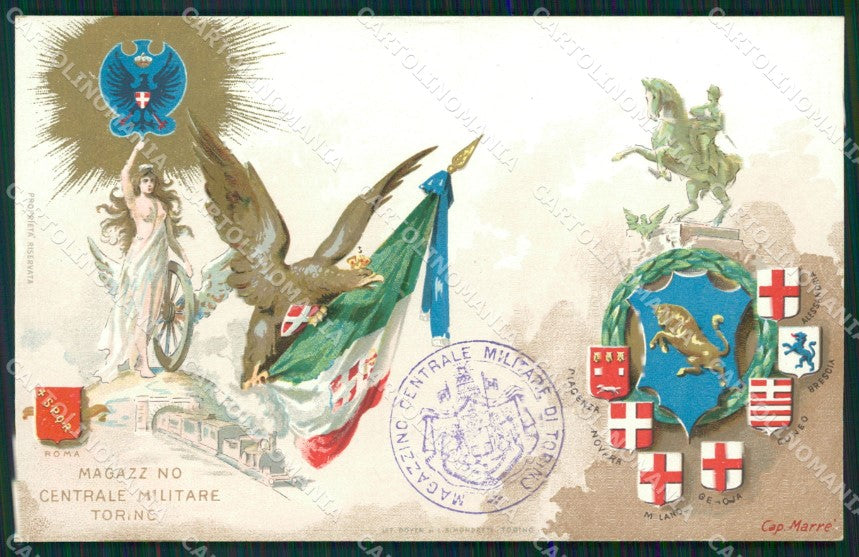 Militari Magazzino Centrale Militare Torino cartolina MT9105 – fronte