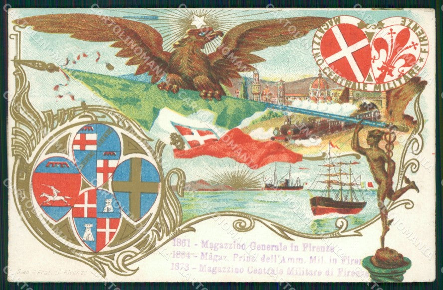 Militari Magazzino Centrale Militare Firenze cartolina MT9106 – fronte