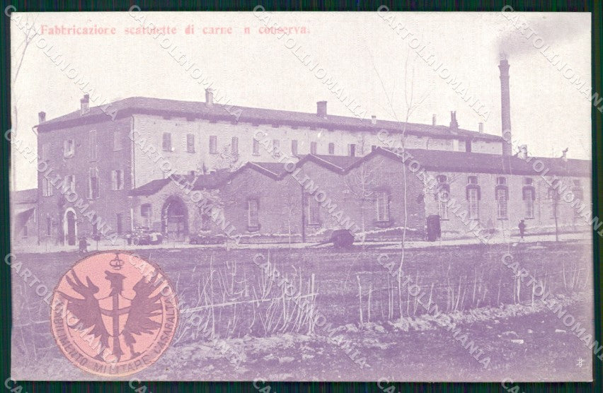 Militari Bologna Casaralta Stabilimento Militare Carne Conserva cartolina MT9108 – fronte