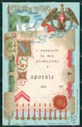 Militari Ricordi Militari Promozione Caporale Reggimentali cartolina MT9127 – fronte
