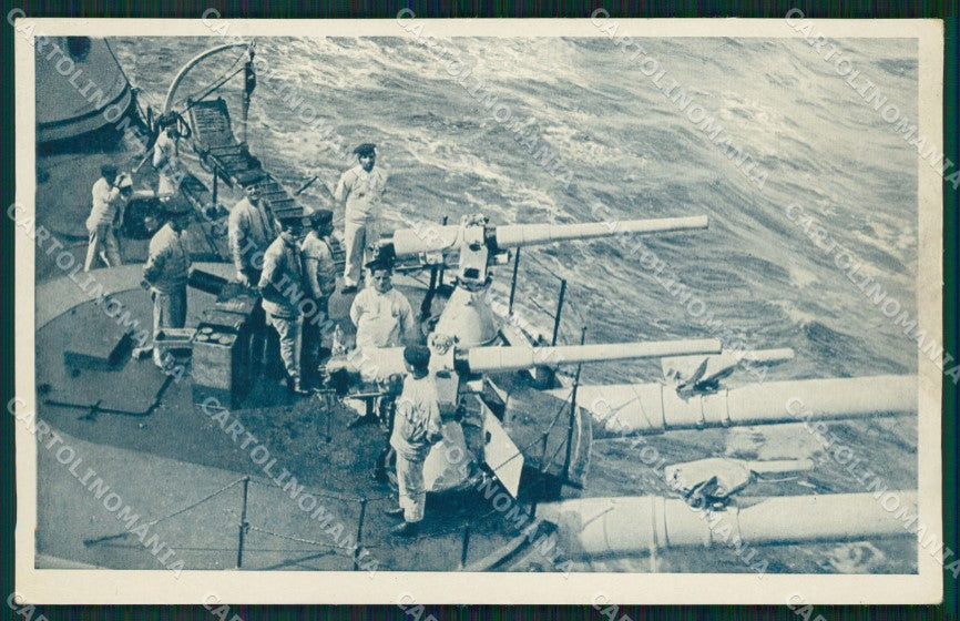 Militari Marina Militare Artiglieria Antisilurante cartolina MT9179 – fronte
