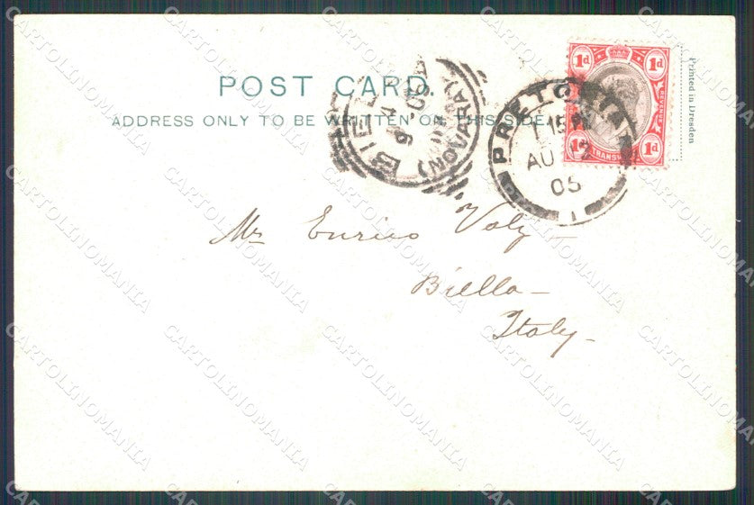 South Africa Anglo Boer War Kruger President cartolina MT9204 – retro