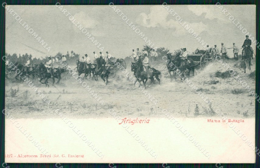 Militari Artiglieria Aletrocca 1427 cartolina MT9252 – fronte