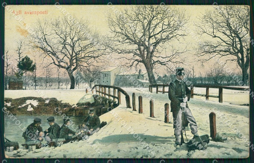 Militari Agli Avamposti cartolina MT9265 – fronte