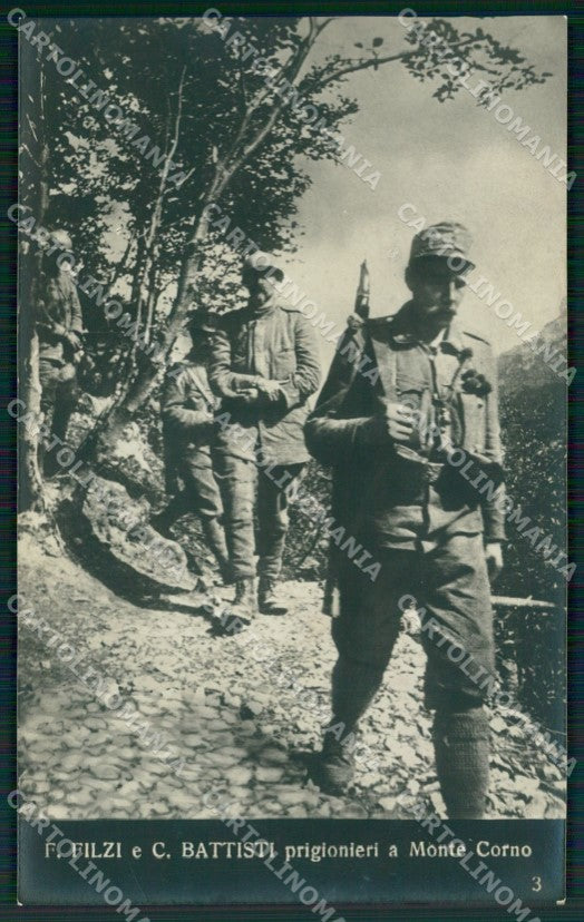 Militari Filzi Battisti Monte Corno WWI Foto cartolina MT9267 – fronte