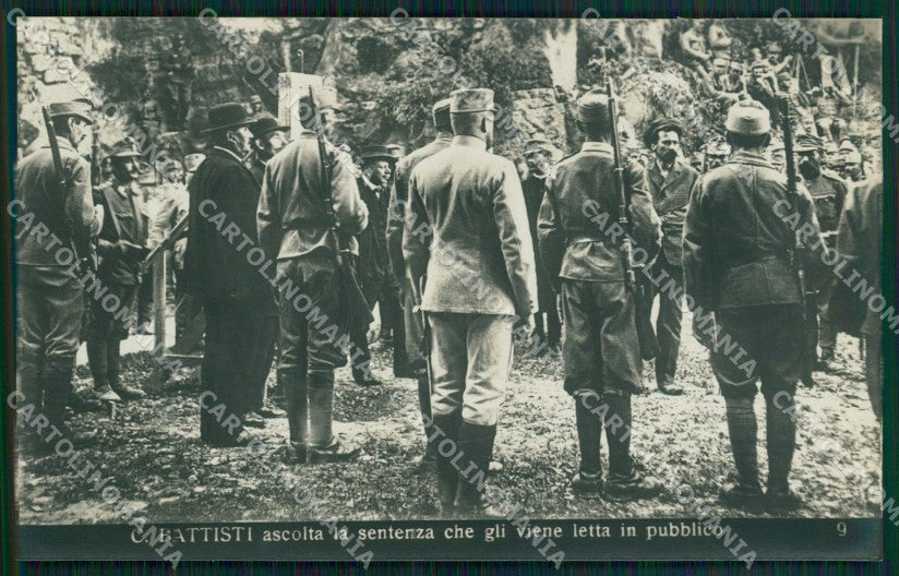 Militari Cesare Battisti WWI Foto cartolina MT9270 – fronte