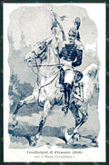 Militari Reggimento Nizza Cavalleria Cavalleggeri di Piemonte cartolina MT9289 – fronte