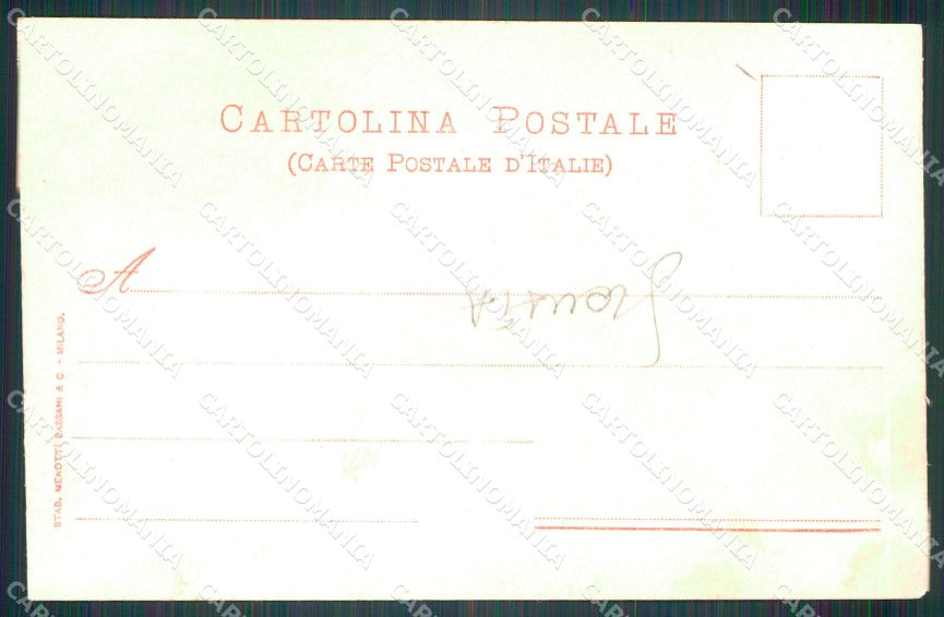 Militari Reggimento Genova Cavalleria Dragoni del Re SCOLLATA cartolina MT9306 – retro