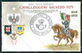 Militari 12 Reggimento Cavalleggeri di Saluzzo cartolina MT9321 – fronte