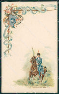 Militari 19 Reggimento Cavalleggeri Guide cartolina MT9334 – fronte