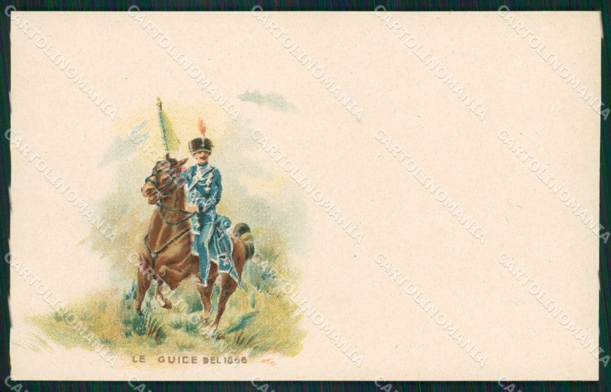 Militari 19 Reggimento Cavalleggeri Guide cartolina MT9335 – fronte