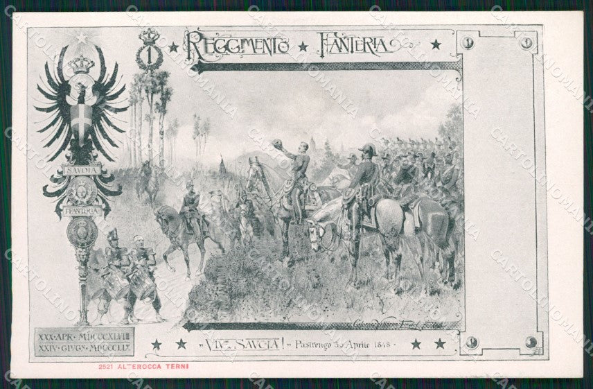 Militari I Reggimento Fanteria Pastrengo Alterocca 2521 cartolina MT9362 – fronte
