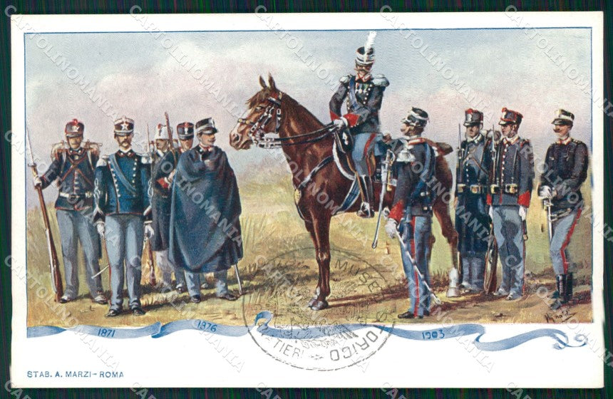 Militari Granatieri di Sardegna Uniforme Museo Storico cartolina MT9375 – fronte