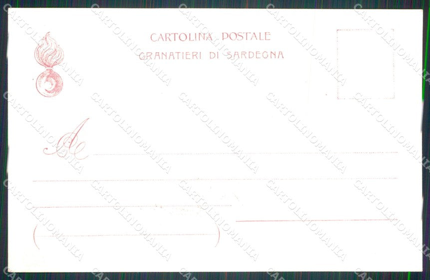 Militari Granatieri di Sardegna Uniforme Museo Storico cartolina MT9375 – retro