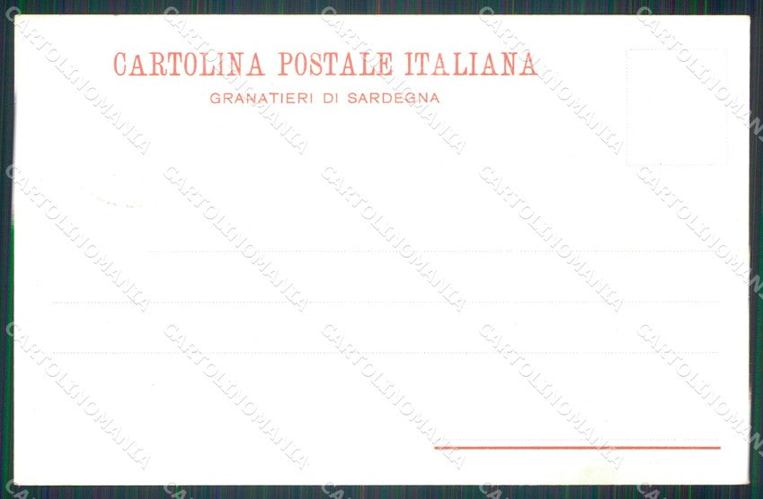 Militari Granatieri di Sardegna I Reggimento Savoia cartolina MT9376 – retro