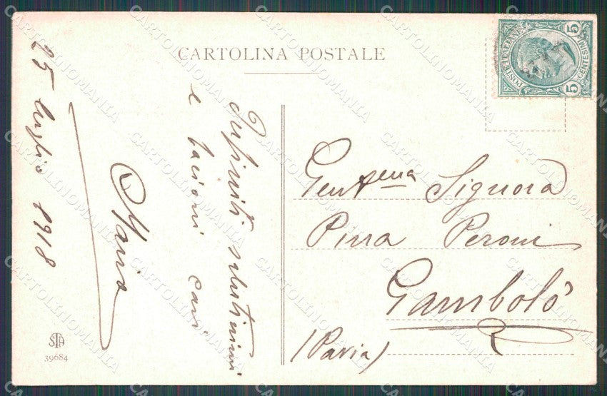 Militari Circolo Militare Presidio di Messina PIEGA cartolina MT9388 – retro