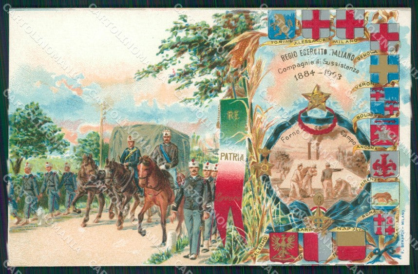 Militari Compagnie di Sussistenza cartolina MT9394 – fronte