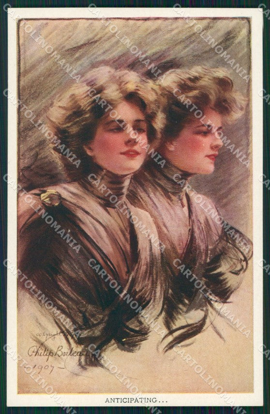 Boileau Philip Lady Anticipating Reinthal & Newman postcard MT9427 – fronte