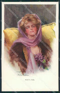 Boileau Philip Lady Nocturne Reinthal & Newman postcard MT9428 – fronte