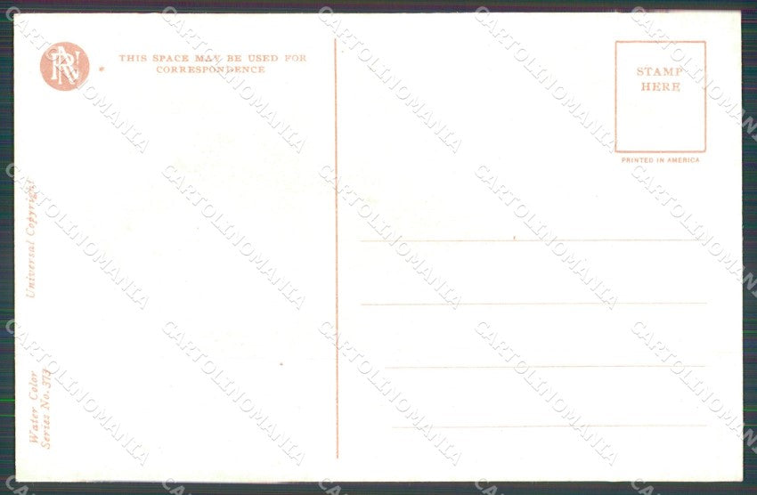 Boileau Philip Happiness Reinthal & Newman Serie 373 Water Color postcard MT9431 – retro