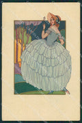 Bonora Art Deco Fashion Lady Degami Serie 1063 postcard MT9454 – fronte