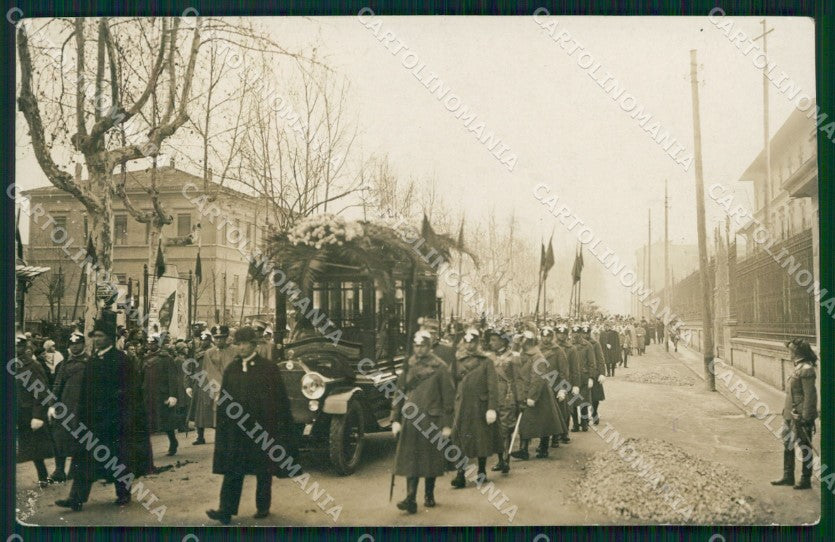 Bologna Città Carro Funebre Militari Cavalleria Lancieri Foto cartolina MT9797 – fronte