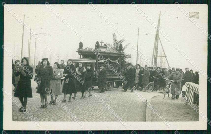 Mantova Città Carro Funebre Foto cartolina MT9800 – fronte