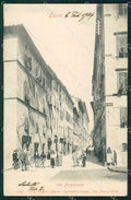 Lucca Città via Nazionale Barbiere cartolina MT9822 – fronte