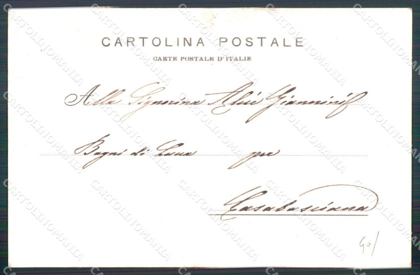 Lucca Città via Nazionale Barbiere cartolina MT9822 – retro