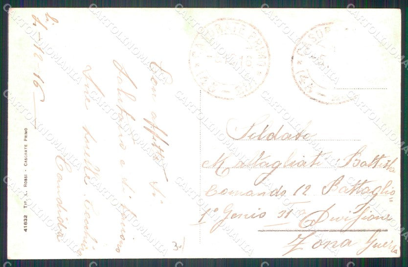Pavia Casorate Primo Via Roma cartolina MT9823 – retro