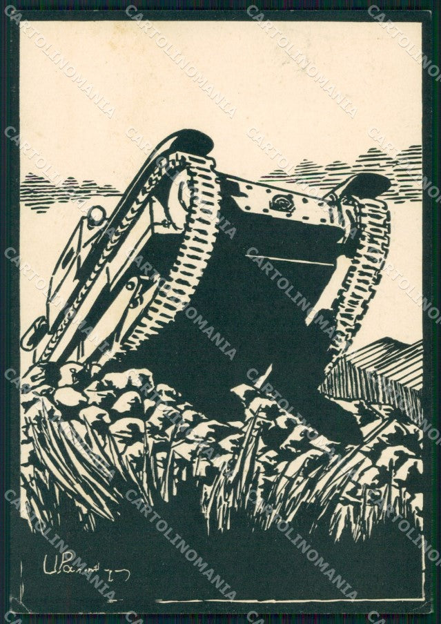 Militari IV Battaglione Carri Armati PIEGHINA cartolina MT9865 – fronte