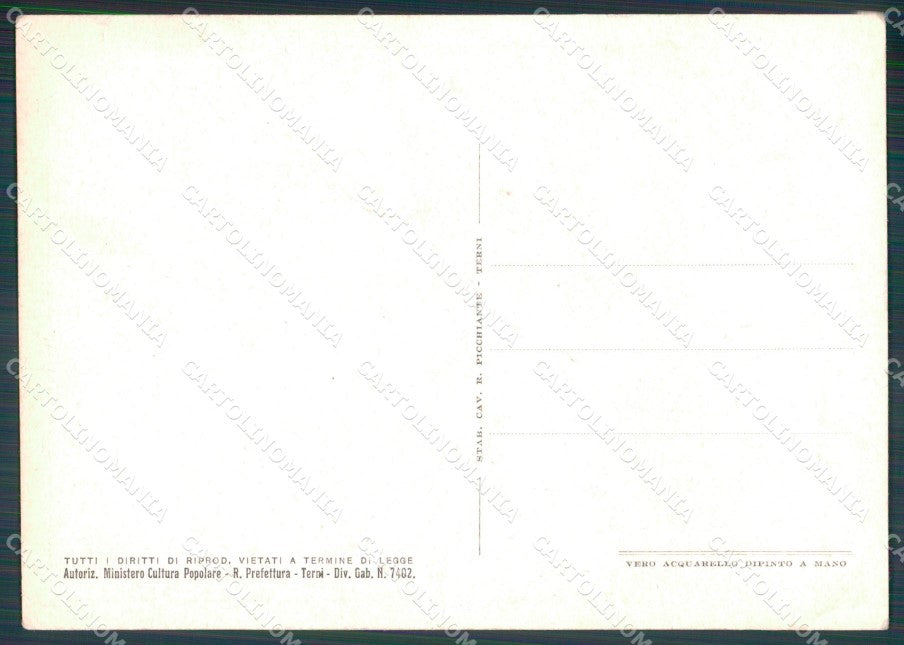 Militari Fascismo Fanteria Mussolini Roma 1925 Pochoire cartolina MT9895 – retro