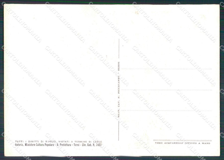 Militari Fascismo Genio Mussolini Popolo d'Italia 1934 Pochoire cartolina MT9897 – retro