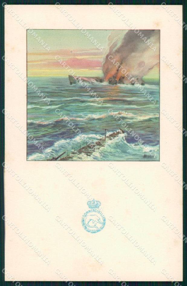 Militari Marina Sommergibili Negrin cartolina MT9931 – fronte