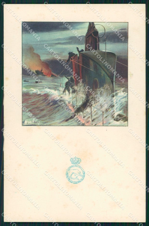 Militari Marina Sommergibili Negrin cartolina MT9932 – fronte