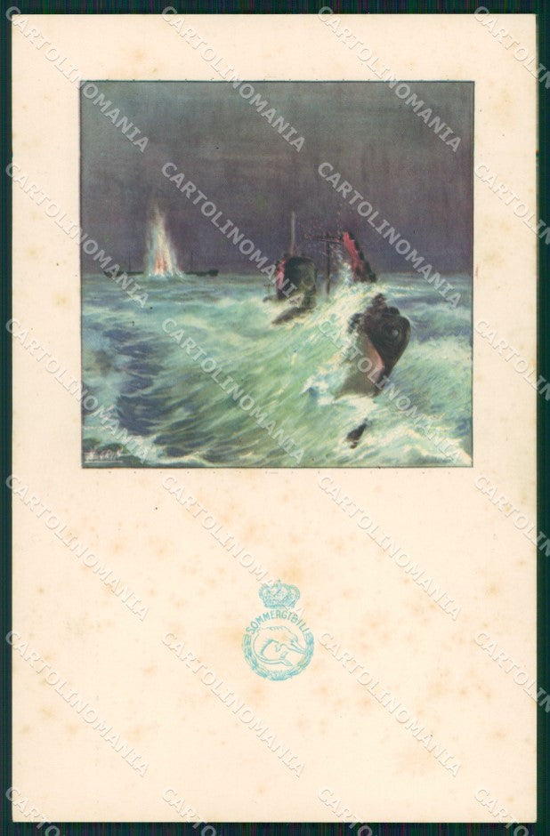 Militari Marina Sommergibili Negrin cartolina MT9933 – fronte