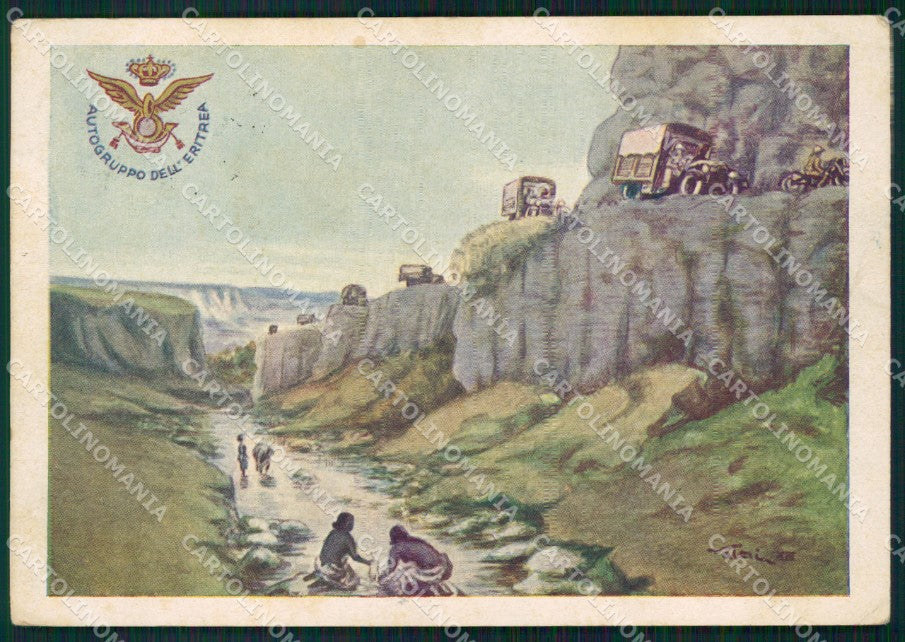 Militari Autogruppo dell'Eritrea cartolina MT9959 – fronte