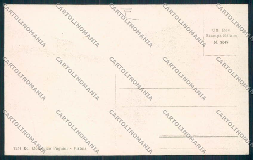 Pistoia cartolina MV0007 – retro