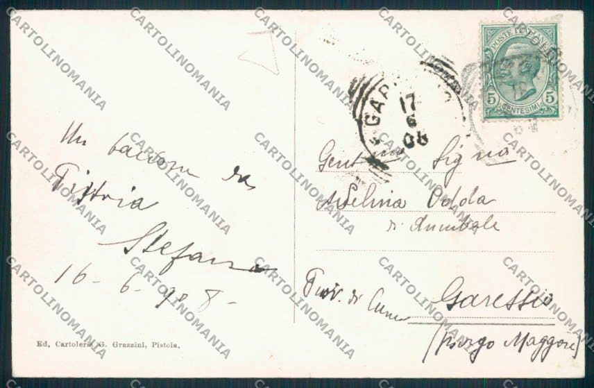Pistoia Saluti da cartolina MV0038 – retro