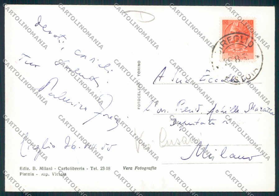 Pistoia Cireglio Foto FG cartolina MV0074 – retro