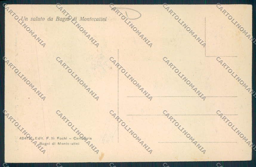 Pistoia Collodi cartolina MV0082 – retro