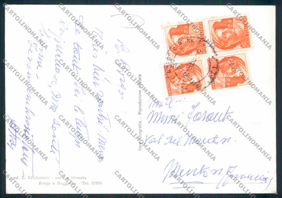 Pistoia Borgo a Buggiano Foto FG cartolina MV0139 – retro