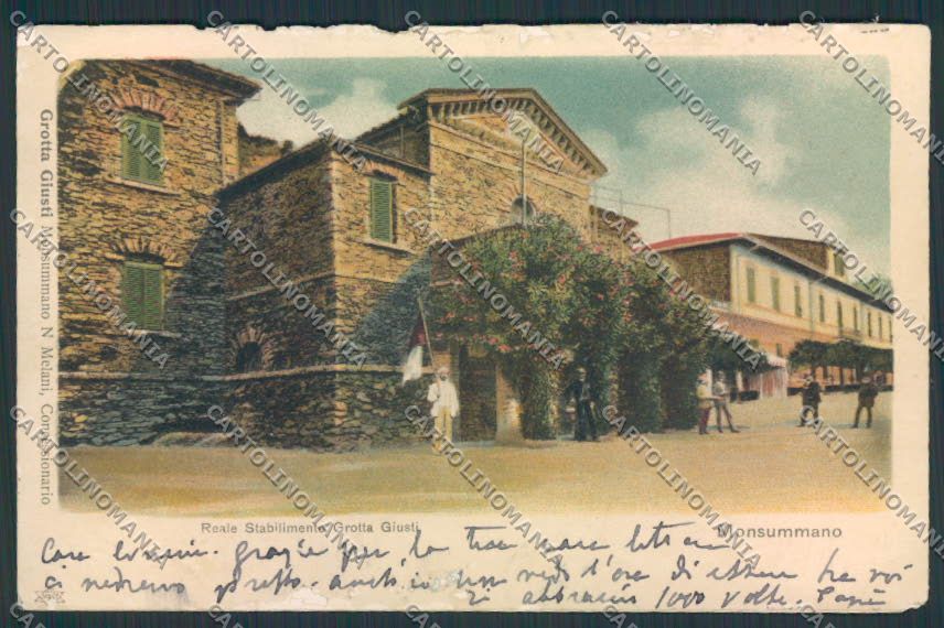 Pistoia Monsummano ABRASA REINCOLLATA cartolina MV0152 – fronte
