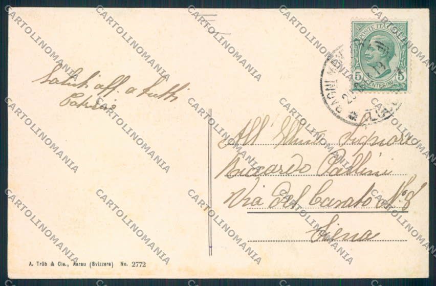 Pistoia Montecatini cartolina MV0172 – retro
