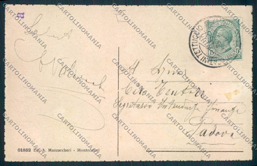 Pistoia Montecatini Funicolare cartolina MV0173 – retro