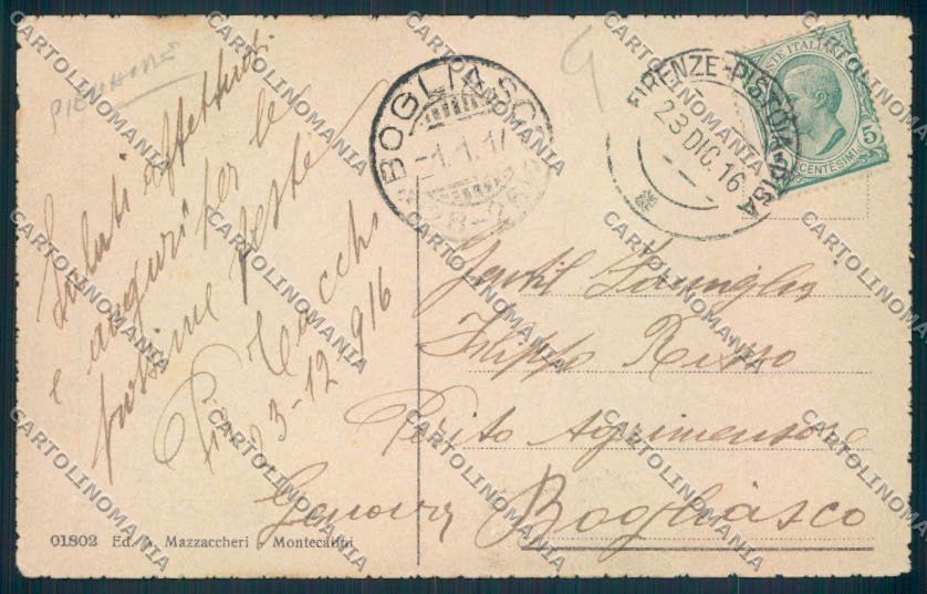 Pistoia Montecatini PIEGHINE cartolina MV0184 – retro
