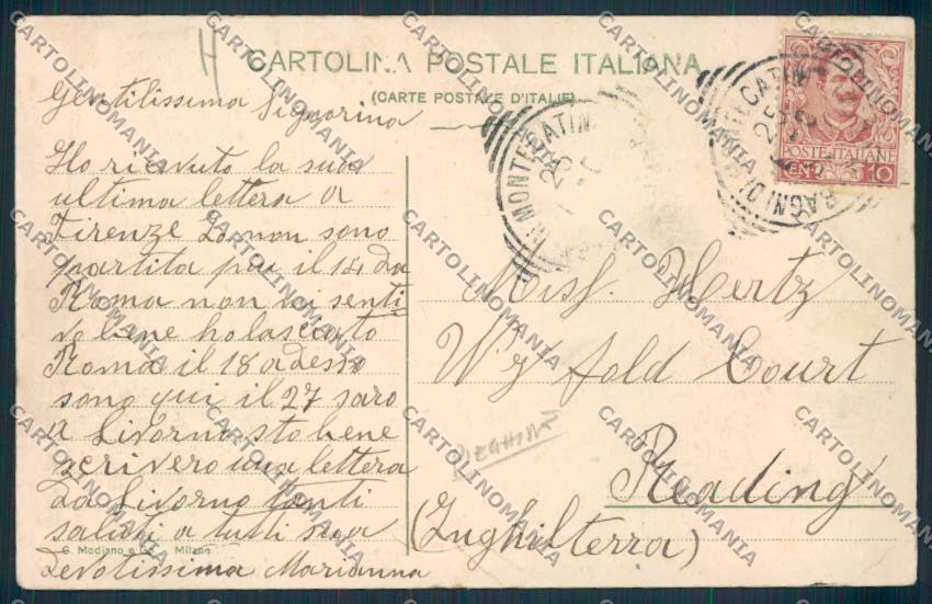 Pistoia Montecatini PIEGHINE cartolina MV0187 – retro