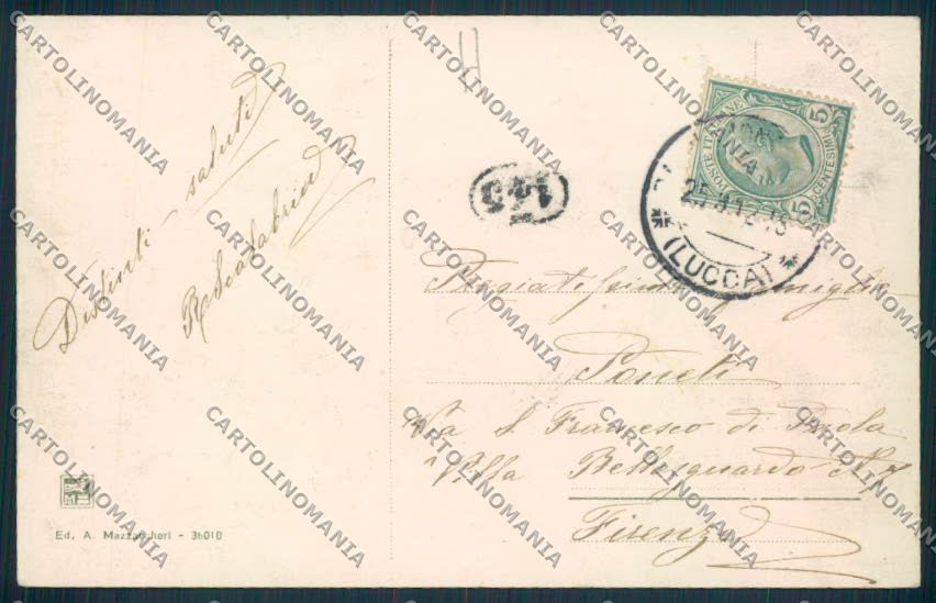 Pistoia Montecatini cartolina MV0201 – retro